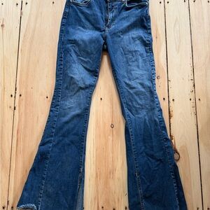 We The Free Dark Blue Flare Jeans